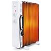 Aigostar Hubery - Radiatore ad olio portatile da 2500W. Radiatore elettrico 13 elementi, 3 livelli di riscaldamento, termostato regolabile e protezione a funzione di spegnimento