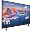 Cecotec Televisore 32" - TV LED 0 Series 0032S. Schermo 32 Pollici, HD, Risoluzione Immagini e Video Ottimale, Sistema Dolby, Memoria Flash, Connettività HDMI/USB, Telecomando