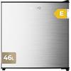 EVVO Frigorifero Mini F22X, 46 L, Inox, Basso Consumo 80 kWh/anno, 41 dB, Frigorifero compatto per ufficio, camera da letto e studi, Mini frigorifero silenzioso e dal design moderno