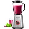 Solac Beauty and the Beast 1500 - Frullatore, 1500W, 6 lame in acciaio inossidabile, 2 velocità + Turbo, tritaghiaccio, caraffa in vetro graduata 1,5L, beccuccio, sistema di sicurezza