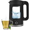Cecotec Bollitore elettrico 1,7 Litri Thermosense 330 Glassy. 2200 W, corpo in vetro borosilicato di alta qualità, filtro anticalcare, base a 360°, contenitore senza fili, indicatore luminoso
