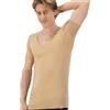 Fibershirts® Maglia Anti Sudore - T-Shirt Contro Le Macchie di Sudore - Canotta Antisudore - con ArmPads PRO e Trattamento Silver - Uomo - Scollo a V Profondo