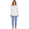 Linclalor Pigiama Serafino Manica Lunga, Pantalone Lungo