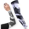 NRV Drago Nero - Polsino da gioco - Comfort & Controllo - Anti-Friction - Design Esport - Bianco e Nero - Taglia S - 3XL