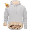crazy bean Felpa Uomo con Cappuccio in Pile Foderata Hoodie Imbottita Calda | Pullover Invernali Termica, a Maniche Lunghe, Invernale Sportivo Basic Casual, Trekking Palestra