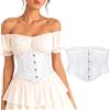 JasGood Cintura da donna con lacci, stile steampunk, vintage, con lacci, ampia cintura