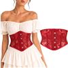 JasGood Cintura da donna con lacci, stile steampunk, vintage, con lacci, ampia cintura