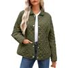 WZMYDBD Giacca da Donna Invernale Senza Cappuccio Giacche Trapuntate Leggere da Donna Abbigliamento Invernale con Tasche Giubbotto Termico Bottoni Giacconi Tinte Unite Vintage Winter Jacket Women Classic