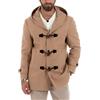 Giosal Cappotto Uomo Lana Montgomery Con Alamari E Cappuccio Giacca Calda Giubbotto Casual Giaccone Sartoriale Vari Colori