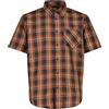 CMP Camicia da uomo, antracite, arancione, corda