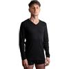 New Day intimo eccezionale Set da 3 T-Shirt Uomo Cotone Caldo Manica Lunga, Maglietta Intima Termica | Maglia con collo tondo o scollo a V, bianca o nera, magliette intime cotone termiche, sottogiacca uomo, intimo uomo invernale