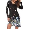 Ekouaer Camicia da Notte Lunga da Donna con Scollo a V in Pizzo Camicia da Notte Morbida e Confortevole a Maniche Lunghe per Tutte Le Stagioni,S-XXL