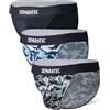 Separatec Slip Uomo High-Cut Mutande Doppia Tasca Brevettata Intimo Briefs Elastici Traspiranti Morbidi Sexy Bikini Motivo Stampato Set da 3