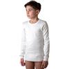 ZZZ ZZZ PETITE ABEILLE Set da 3 Magliette Bambino Cotone Caldo, Maglie Intime Bianche 3-14 Anni | Maglia a manica corta o lunga, maglietta intima termica invernale per bimbo e ragazzo, t-shirt bianca in cotone