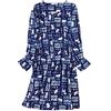 DSJJ Camicia da Notte Donna Cotone Pigiama Manica Lunga Girocollo Comodo Vestito Indumenti da Notte Nightdress Taglie Forti