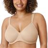 DELIMIRA Donna Reggiseno Minimizer Taglie Forti | con Ferretto, Senza Imbottitura, Copertura Completa