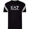 EA7 Maglietta T-Shirt Uomo Emporio Armani 6LPT03 PJ3BZ, Manica Corta, Girocollo (Nero, XL)