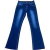 Rrongwn Jeans da uomo, pantaloni a zampa, pantaloni jeans svasati, lavati, out, retrò, punk, in lunghezza completa, pantaloni da uomo, anni '70, hippie