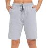 EUHOM Bermuda pantaloncini corti da donna, pantaloni sportivi estivi al ginocchio, pantaloncini sportivi in cotone, pantaloncini corti da jogging con tasche per palestra, yoga, corsa