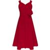 inlzdz Vestito Elegante da Ragazza Fiore Estivi Abiti Lunghi in Chiffon Festa Cerimonia Matrimonio Damigella Bambina Sposa Prima Comunione Battesimo