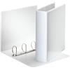 Esselte ESSENTIALS Panorama Binder, Raccoglitore a 4 anelli a D personalizzabile, Registratore A4 dorso 7.7 cm, Raccogli documenti con tasche esterne per personalizzazione, 22 x 30 cm, Bianco, 49705