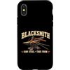 Blacksmith Shirts & Gifts HHWCo. Custodia per iPhone X/XS Fabbro in acciaio grezzo vera forma forgiatura design