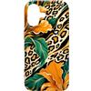Wild Lily Pattern Collection Custodia per iPhone 17 Rosette leopardo e gigli d'ambra