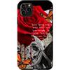 Red Melting Rose Tee Custodia per iPhone 11 Pro Max Butterfly Wings Melting Red Rose Tee, Poetic Wings, Donna