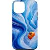 Cool Blue Collection Custodia per iPhone 12 mini Motivo Glacier Icy Ribbon Canyon Cool Tone