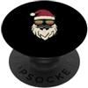 Cool Retro Santa Sunglasses Holiday Appa Cool Babbo Natale Retro Sunset Occhiali da sole Natale PopSockets PopGrip Adesivo