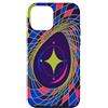 Kinetic Form Collection Custodia per iPhone 12 mini Rotazione ovale griglia astratta Motion Art