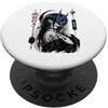 Yokai Oni Tattoo Anime Girl Manga gotico Maschera Yokai Oni Anime Ragazza Demone Tatuaggio Gotico PopSockets PopGrip Adesivo