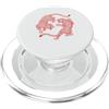 Safari Wildlife Predator Nature Animal E Vintage leopardo grande gatto inciso retrò giungla selvaggia PopSockets PopGrip per MagSafe