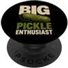 Pickle Lover Cucumber and Jar Sliced Pic Grande appassionato di sottaceti - Divertente amante dei sottaceti PopSockets PopGrip Adesivo