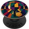 Athletic Primary Color Sport Designs Racchetta da pickleball geometrica Bauhaus PopSockets PopGrip Adesivo