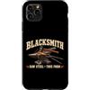 Blacksmith Shirts & Gifts HHWCo. Custodia per iPhone 11 Pro Max Fabbro in acciaio grezzo vera forma forgiatura design
