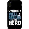 Water Well Driller Gifts / Well Drilling Custodia per iPhone X/XS Perforazione di pozzi di perforazione di pozzi d'acqua