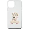 Feline Summer Breeze Kitty Humor Sparkle Custodia per iPhone 12 mini Stay Cool Fluffy Cat Ventilatore Elettrico Vintage Retro Pun