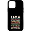 Vet Tech Veterinary Assistant Veterinari Custodia per iPhone 12 mini Divertente zampa con tecnologia veterinaria salvavita