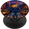Bahaa's Tee Vintage Pixel Art NYC Streetwear Bear Y2K Graphic PopSockets PopGrip Adesivo