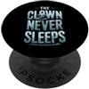 Creepy Clown Horror Circus Spooky Vibes Terrificante Clown Face Killer Costume Horror Vibes PopSockets PopGrip Adesivo