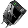HORJOR Caricatore USB C Carica Batterie Cellulare 3 Porto Presa Multiplo Spina USB 58W Caricabatterie PD & QC Carica Cellulare per iPhone 14 Pro Max/13/12/11/Xs/Xr/X/8, Samsung, iPad, Huawei, Google