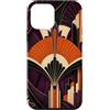 Modern Deco Collection Custodia per iPhone 12 mini Tende geometriche di lusso a forma di ventaglio dell'Opera