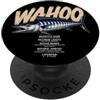 4WahooLovers Wahoo Facts Pescatori Pesca Uomini Papà Pesce Padre PopSockets PopGrip Adesivo