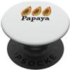 Produce Home Cook Foodie Island Summer C Trio di frutta a fette di papaya retrò arte tropicale della cucina PopSockets PopGrip Adesivo