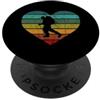 Hiking Camping Retro Vintage Outdoor Des Amo escursionismo cuore trekking campeggio avventura escursionisti PopSockets PopGrip Adesivo