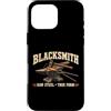 Blacksmith Shirts & Gifts HHWCo. Custodia per iPhone 16 Pro Max Fabbro in acciaio grezzo vera forma forgiatura design