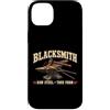 Blacksmith Shirts & Gifts HHWCo. Custodia per iPhone 14 Plus Fabbro in acciaio grezzo vera forma forgiatura design
