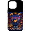 Bahaa's Tee Custodia per iPhone 16 Pro Vintage Pixel Art NYC Streetwear Bear Y2K Graphic