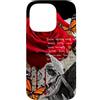 Red Melting Rose Tee Custodia per iPhone 14 Pro Butterfly Wings Melting Red Rose Tee, Poetic Wings, Donna
